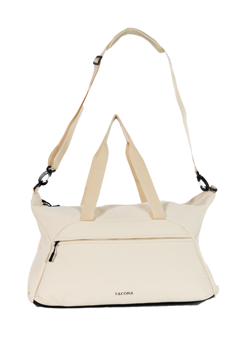 BOLSA DE VIAJE DEPORTIVA DE BOMBAY
 CREMA