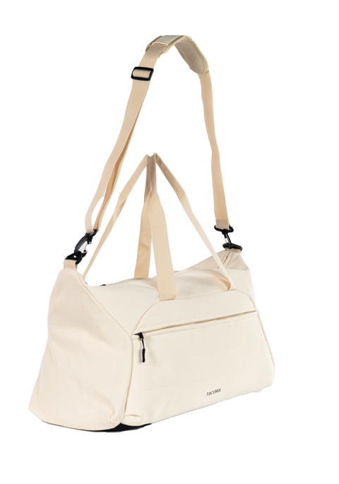 BOLSA DE VIAJE DEPORTIVA DE BOMBAY
 CREMA