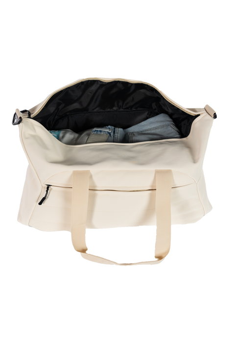 BOLSA DE VIAJE DEPORTIVA DE BOMBAY
 CREMA