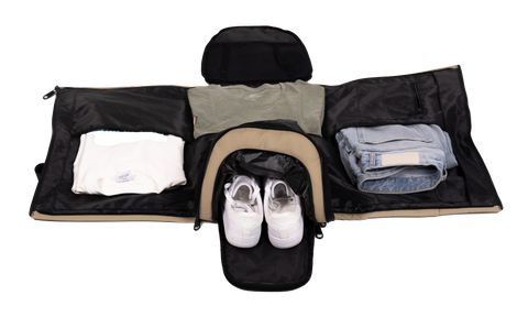 BOLSA DE VIAJE/BOLSA PARA TRAJE ARACAR BEIGE