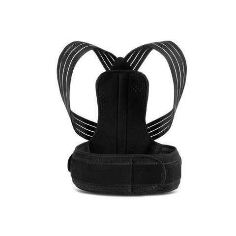 Orange Care Back support Belt - Black back strap - L