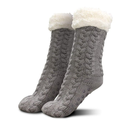 Cozy Slipper Socks - Huissokken - Grijs